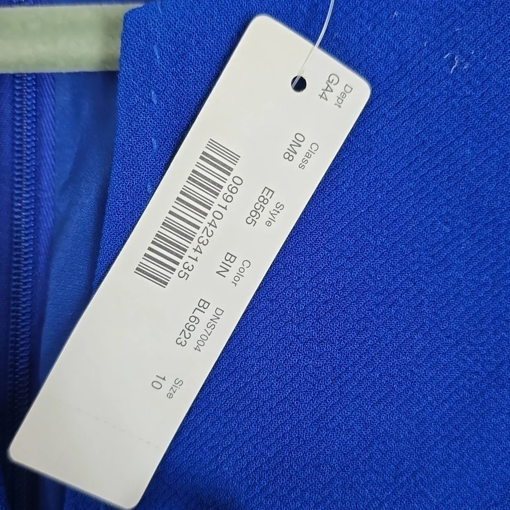 J.Crew Cobalt Blue Presentation Shift Dress Short Sleeve